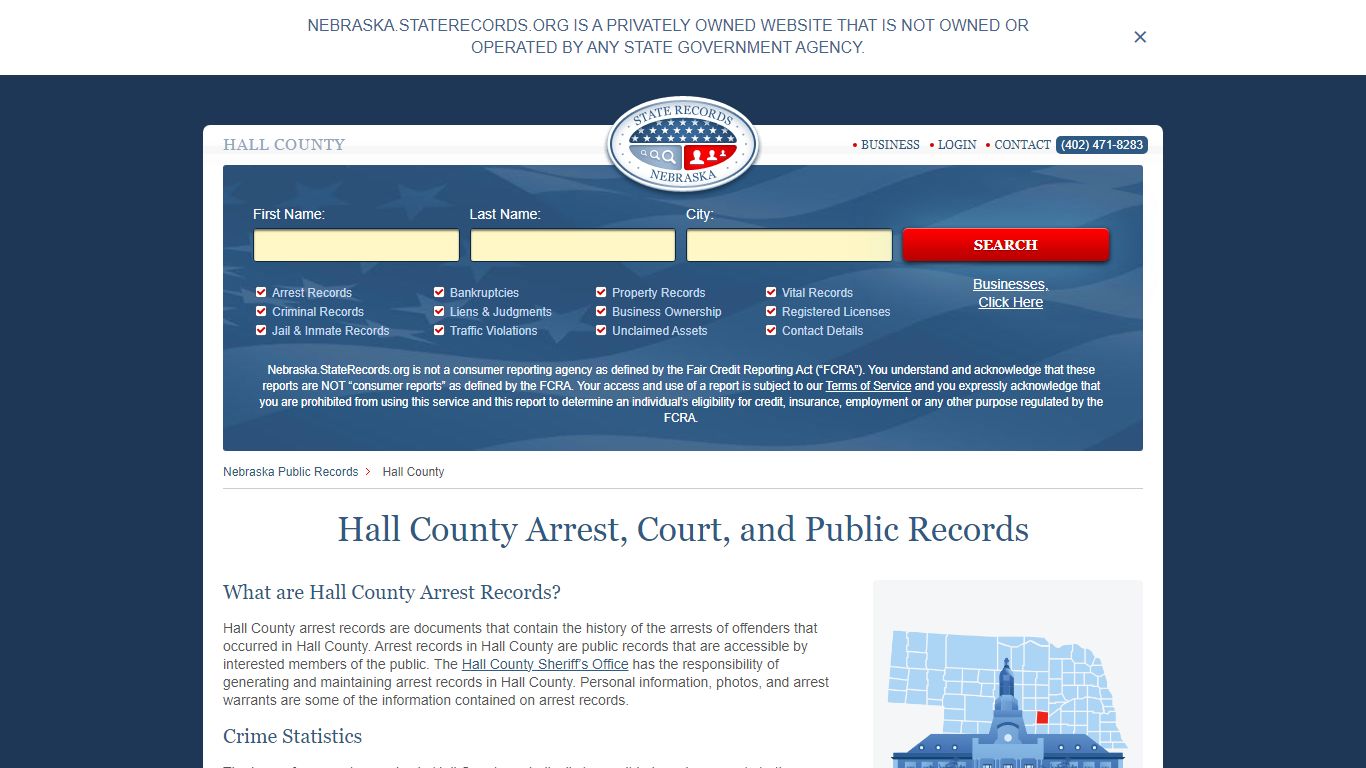 Hall County Arrest, Court, and Public Records